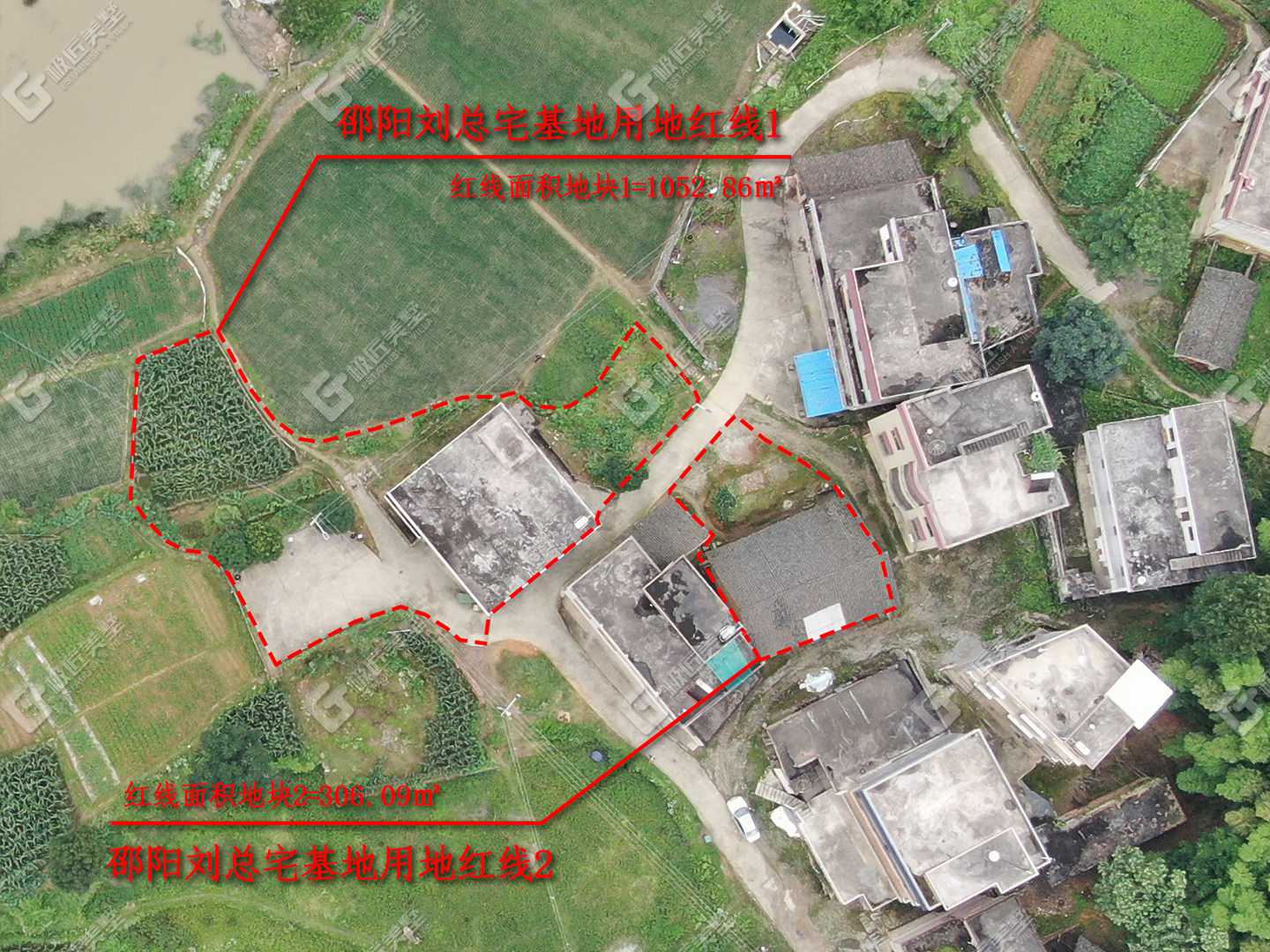 村集体土地红线图图片
